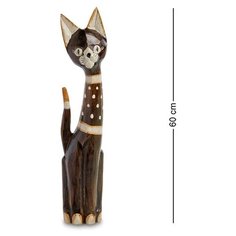 Статуэтка Кошка 60 см (албезия, о.Бали) 99-146 113-403967 Decor & Gift