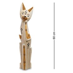 Статуэтка Кошка 60 см (албезия, о.Бали) 99-048 113-403869 Decor & Gift