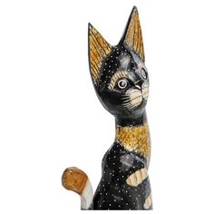 Статуэтка Кошка 60 см (албезия, о.Бали) 99-118 113-403939 Decor & Gift