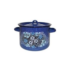 Кастрюля стальэмаль 1с17с Голубика син. с зерн. 4,5л