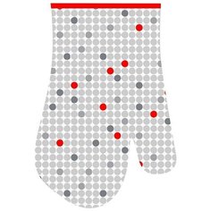 Прихватка-рукавица "Мозаика", 17x27 см (цвет: серый) МультиДом