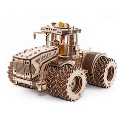 Конструктор деревянный 3D EWA Трактор Кировец К-7М Eco Wood Art