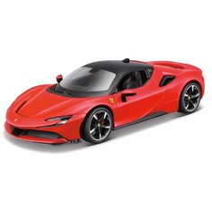 Maisto Машинка металлическая сборная Ferrari SF90 Stradale, 1:24, красная