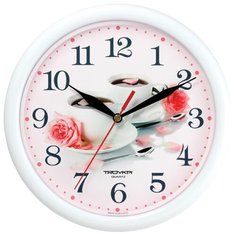 Часы настенные кварцевые Тройка 21210251 белый