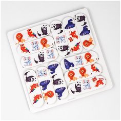 Головоломка "Найди ряд" 20х20 см / Развивающая игрушка-головоломка из дерева Лесная мастерская