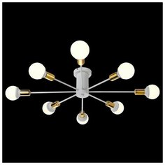Люстры и потолочные светильники Natali Kovaltseva LOFT 75140/8C WHITE GOLD