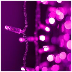 Светодиодная гирлянда ARD-Curtain-Classic-2000x1500-Clear-360LED (230V, 60W) (розовый), 1шт, ARdecoled, 024880