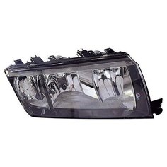 SKODA FABIA фара правая под корректор внутри черная 665-1105R-LDEM2 неоригинал Depo