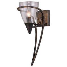 Настенный светильник ESCADA Modern 520/1A, E14, 60 Вт, кол-во ламп: 1 шт., цвет арматуры: коричневый, цвет плафона: бесцветный
