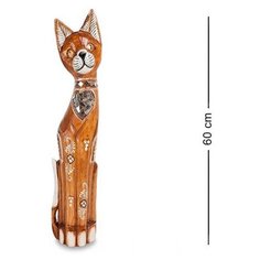 Статуэтка "Кошка" 60 см (албезия, о.Бали) 99-132, Decor and Gift