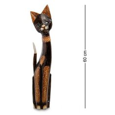 Статуэтка "Кошка" 60 см (албезия, о.Бали) 99-097, Decor and Gift