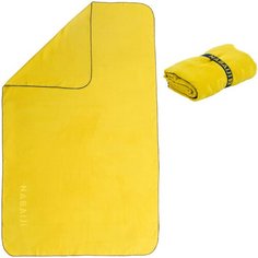 Полотенце из микрофибры размера L 80 x 130 см, размер: NO SIZE, цвет: Карамельный/Темно-Синий NABAIJI Х Декатлон Decathlon