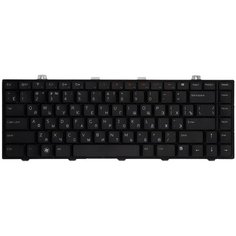 Клавиатура для ноутбука Dell Studio 1450, 1457, 1458 Series. Плоский Enter. Черная, без рамки. PN: V100825JS1. Top On