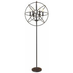 Торшер LOFT IT Foucaults orb LOFT1192F, E14, 240 Вт, цвет арматуры: коричневый