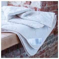 Одеяло GoldTex HomeTextile LUXE SOFT Овечья шерсть/поплин, 172x205см. 2сп. Белый