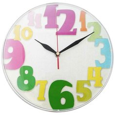 Настенные часы Apeyron PL1712034 изготовлены в форме круга. Часы с корпусом и рассеивателем из качественного пластика. Лицевая сторона защищена пластиковым стеклом. На белом циферблате часов расположены арабские цифры и три стрелки.