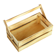 Кашпо Дарим красиво Двушка Лайт с ручкой 24.5x13.5x9 см обжиг