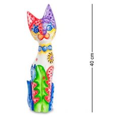 Статуэтка "Кошка" 40 см (албезия, о.Бали) 99-266, Decor and Gift