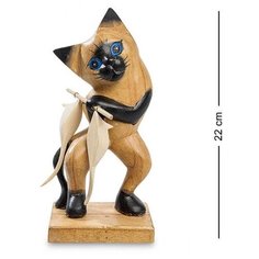 Статуэтка "Кот с уловом" суар 22 см 40-033, Decor and Gift