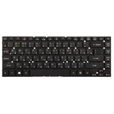 Клавиатура для ноутбука Acer Aspire 3830, 4830T, 4830TG, 4755, 4755G, ES1-421 Series. Плоский Enter. Черная, без рамки. PN: KBI140A292.