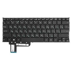 Клавиатура для ноутбука Asus T200, T200T Series. Плоский Enter. Черная, без рамки. PN: 90NB06I4-R31RU0.