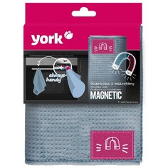 Салфетка "магнетик" 40*50 СМ (микрофибра) С магнитом "YORK"