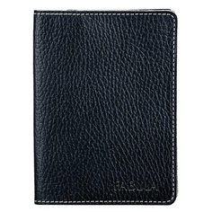 Бумажник водителя FABULA "Blackwood", натуральная кожа, отстрочка, 6 пластиковых карманов, черный, BV.57.CD