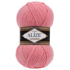 Пряжа Alize Lanagold, 49 % шерсть, 51 % акрил, 100 г, 240 м, 5 шт., 265 персик