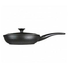 Сковорода Risoli Le Pignatte 00102PIN/24P, 24 см, с крышкой, черный