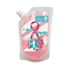 Мерцающий гель для душа Чистое счастье С Днем 8 Марта Фруктовый, сменный блок, 100 мл