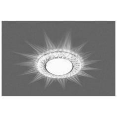 Feron Светильник встраиваемый с белой LED подсветкой CD4021 потолочный GX53 без лампы прозрачный