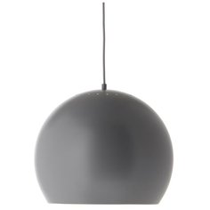 Лампа подвесная Ball, ?40 см, серая матовая, серый шнур Frandsen