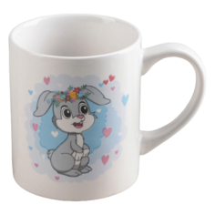 Кружка Доляна Зайка, 220 мл, белый