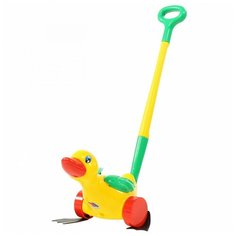 Игрушка каталка Полесье Утёнок с ручкой 7925