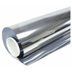 Пленка зеркальная солнцезащитная Silver 25 самоклеющаяся оконная - 152х500 см Reton Group