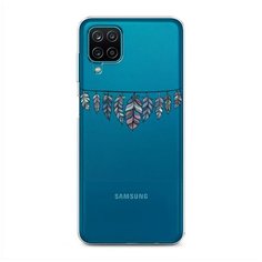 Силиконовый чехол "Гирлянда из перьев 1" на Samsung Galaxy A12 / Самсунг Галакси А12 Case Place