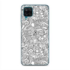 Силиконовый чехол "Бильярдная мозаика" на Samsung Galaxy A12 / Самсунг Галакси А12 Case Place