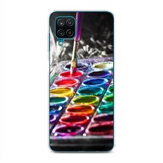 Силиконовый чехол "Палитра красок" на Samsung Galaxy A12 / Самсунг Галакси А12 Case Place
