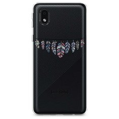 Силиконовый чехол "Гирлянда из перьев 1" на Samsung Galaxy A01 Core / Самсунг Галакси А01 Core Case Place