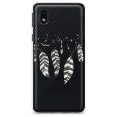 Силиконовый чехол "Гирлянда из перьев 3" на Samsung Galaxy A01 Core / Самсунг Галакси А01 Core Case Place