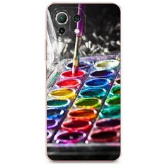 Силиконовый чехол "Палитра красок" на Xiaomi Mi 11 Lite / Сяоми Ми 11 Лайт Case Place