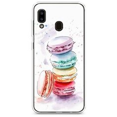 Силиконовый чехол "Пирамидка макарони 2" на Samsung Galaxy A20 / Самсунг Галакси А20 Case Place