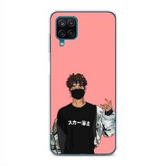 Силиконовый чехол "В маске 2" на Samsung Galaxy A12 / Самсунг Галакси А12 Case Place