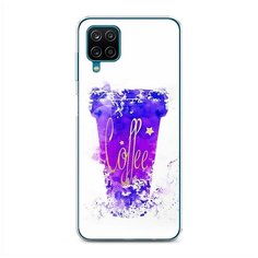 Силиконовый чехол "Кофейный стакан арт" на Samsung Galaxy A12 / Самсунг Галакси А12 Case Place