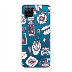 Силиконовый чехол "Счастье в духах" на Samsung Galaxy A12 / Самсунг Галакси А12 Case Place