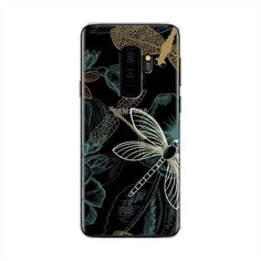 Силиконовый чехол "Тени стрекоз" на Samsung Galaxy S9 + / Самсунг Галакси С9 Плюс Case Place