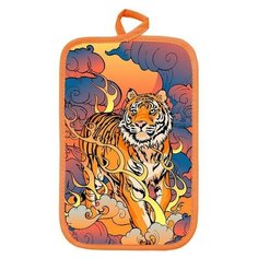 Прихватка прямоугольная Рис.10 22х15 см, микс, поролон, пэ 100% 7162678 Гранд Стиль