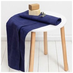 Полотенце банное Этель "Дубки" 70 х 145 см, цв. темно-синий, вафля 220 гр/м2, 100%хл 6074872