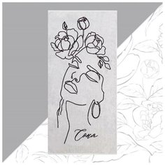 Полотенце махровое "Этель" Соня 70х130см, 100% хлопок, 420гр/м2 6971493