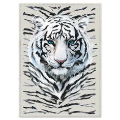Полотенце Снежный тигр 45х60 см, лен 50%, хлопок 50%, 160г/м2 7162641 Гранд Стиль